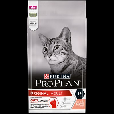 Purina Pro Plan Original Adult Salmon 10 кг корм для кішок з лососем п100058 фото