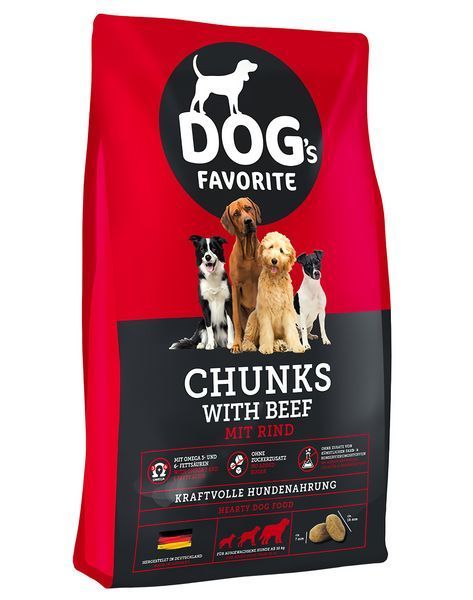 Сухой корм для собак Happy Dog Dogs Favorite mit Rind с говядиной, 1кг (на розвес) В60947-1 фото