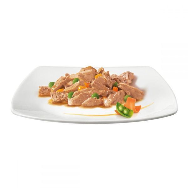 Gourmet A La Carte Кусочки с индейкой, зеленым горошком и морковью в подливе / 85 гр 505292 фото
