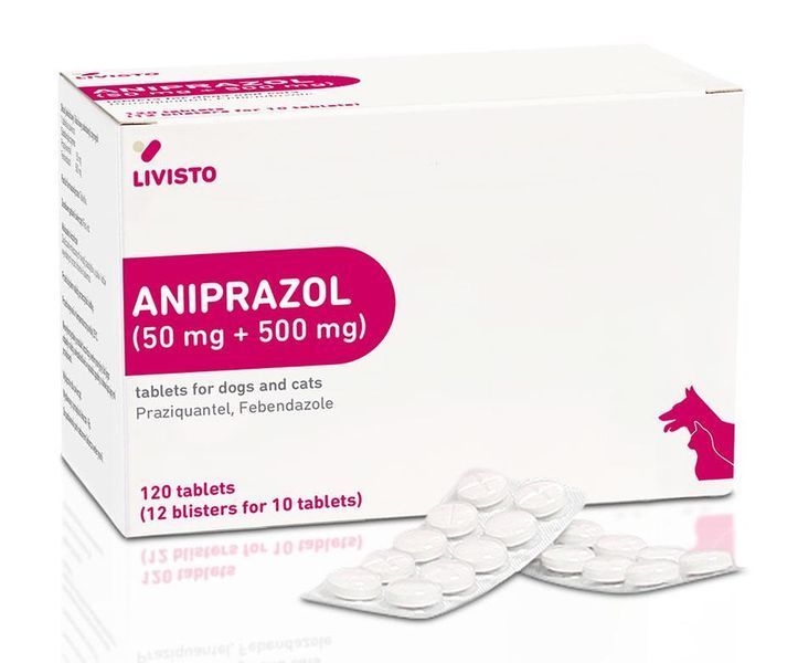 ANIPRAZOL (Аніпразол) антигельмінтник для кішок і собак №3 таблетки LIVISTO (1 табл. на 10 кг) 902196 фото