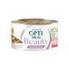 Консерва для дорослих кішок Optimeal Beauty (Оптіміл) з тунцем і морськими водоростями в желе із заспокійливим ефектом, 70 г B2782101 фото 1