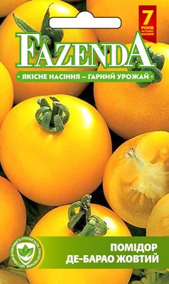 Насіння томату Де-барао жовтий 0.1 г, FAZENDA, O. L. KAR 16875 фото