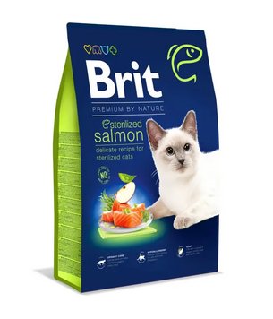 Сухой корм Брит Brit Premium by Nature Cat Sterilized Salmon с лососем для кошек, 8 кг 171872 фото