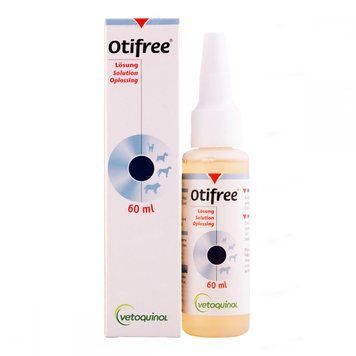 Отифри Otifree лосьон для чистки ушей собак и кошек (60 мл), Vetoquinol 905541 фото