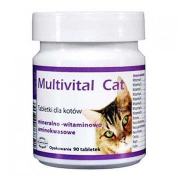 Додатковий корм для кішок Multivital Cat, 500 таблеток 190-500 фото