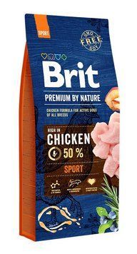 Сухой корм Брит Brit Premium Sport для взрослых собак всех пород с повышенной потребностью в энергии, 15 кг 170848/6673 фото