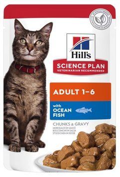 Павуч Hills Хіллс Science Plan Adult (океанічна риба) вологий корм для дорослих кішок 85 г 604007 фото