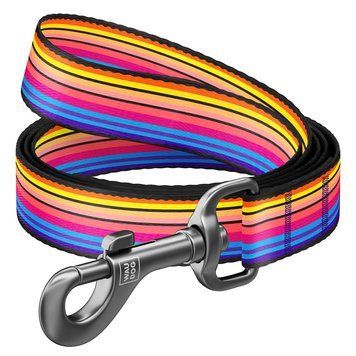Поводок для собак нейлоновый WAUDOG Nylon, рисунок "Линия 1", Ш 20 мм, Дл 122 см 4931 фото