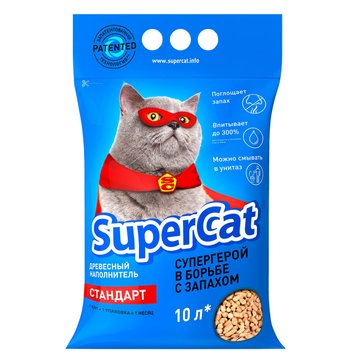 Наповнювач SuperCat СТАНДАРТ деревне 3 кг (3550) 905198 фото