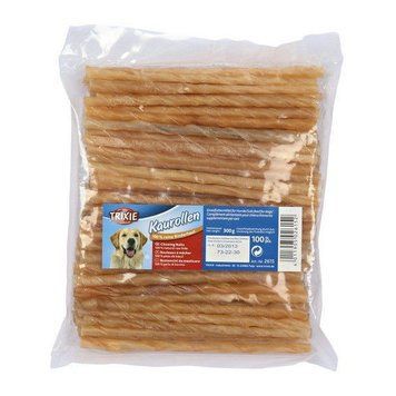 Ласощі для собак Trixie (TX-2615) Chewing Rolls палички кручені для собак з висушеної шкіри 5 - 6 мм (100 шт) 4329 фото