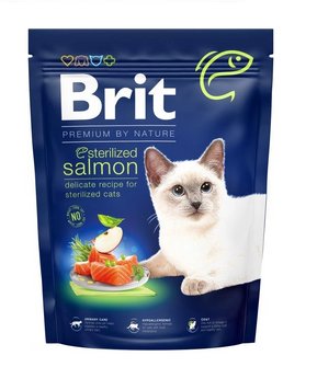 Сухой корм Брит Brit Premium by Nature Cat Sterilized Salmon с лососем для стерилизованных кошек, 800 г 171856 фото