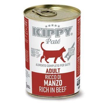 Влажный корм KIPPY Pate Adult Cats Beef для взрослых котов с говядиной в виде паштета 400 г В-1958 фото