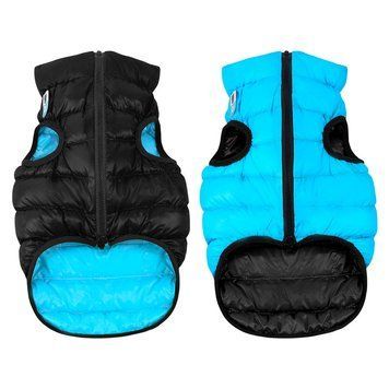 Курточка для собак AiryVest двостороння, розмір M 40, чорно-блакитна 1845 фото