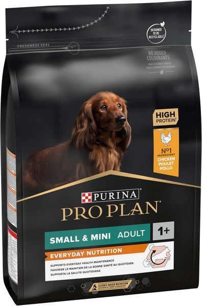 Сухой корм Pro Plan Small & Mini Everyday Nutrion для взрослых собак мелких пород с курицей 3 кг п100085 фото