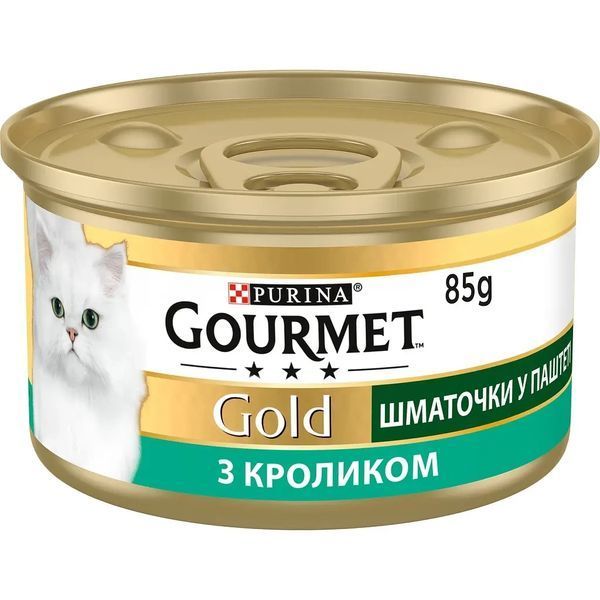 Gourmet Gold (Гурме голд) Консервы для кошек кусочки в паштете с кроликом 85 г Purina 706271 фото