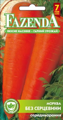 Насіння моркви Без серцевини 20г, FAZENDA, O. L. KAR 16693 фото