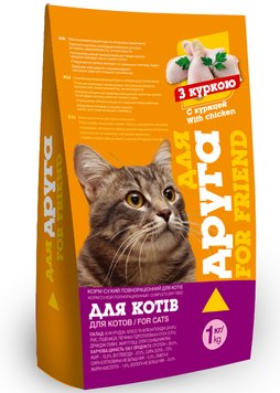 Корм для котів Для Друга з куркою 1 кг O.L.KAR. 5942 фото