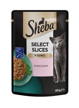 Влажный корм Sheba (Шеба) cig POU для взрослых кошек с лососем в соусе 85 г 410340 фото