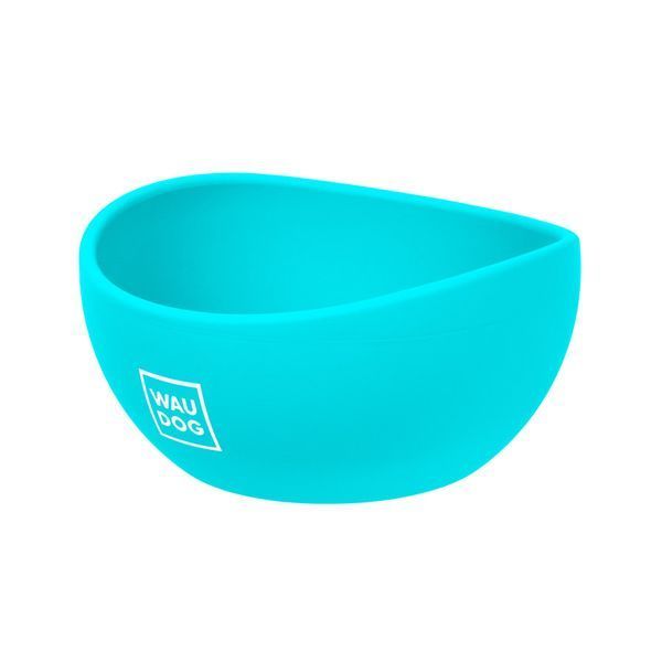 Миска WAUDOG Silicone, 250 мл блакитний 50812 фото