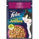 Влажный корм Феликс Felix Sensations Jellies для кошек кусочки с уткой и шпинатом в желе 85 г, Purina 469662 фото 1