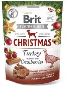 Brit Care Dog Functional Snack Рождественское лакомство для собак Индейка и клюква 150 XMASS_11959 фото