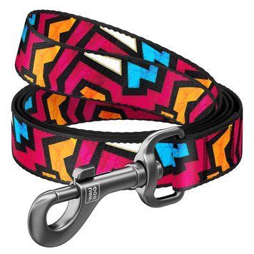 Поводок для собак нейлоновый WAUDOG Nylon, рисунок "Граффити", Ш 25 мм, Дл 122 см 4912 фото