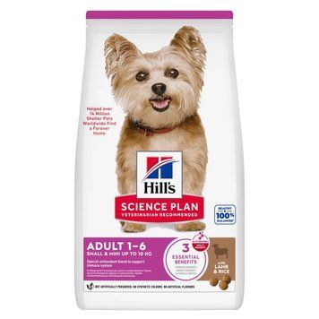 Сухой корм для собак Хиллс Hills SP Adult с ягненком и рисом для мини и малых пород собак 6 кг 608092 фото