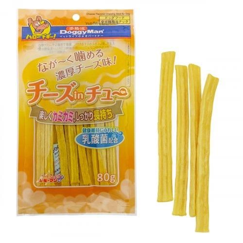 DoggyMan Cheese chewing Stick - лакомство ДоггиМэн жевательные палочки с сыром для собак 80 г 28006 фото