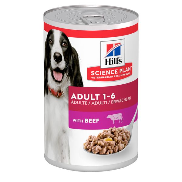 Hill's SCIENCE PLAN Adult Вологий Корм для собак з яловичиною - 370 г 604223 фото