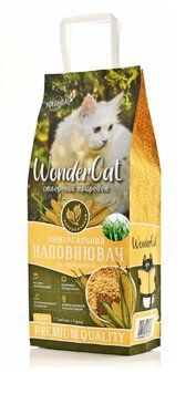 Універсальний наповнювач WonderCat кукурудзяний наповнювач з грудкуючим ефектом (аромат скошеної трави), 4.4 кг В150010 фото