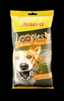 Ласощі для собак Josera Loopies Geflugel (Йозера Лупіс Гефлюгель) з домашньою птицею, 150 г 7832432 фото