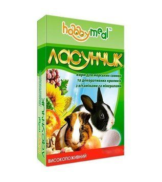 Корм Хоббі Міл Ласунчик Медіум для декоративних кроликів і морських свинок 600 г, O.L.KAR 3712 фото