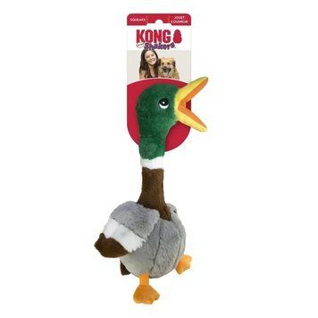 Игрушка для собак Конг KONG Dog Shakers Honkers Duck плюшевая уточка с пискавкой, размер S (26 см) 60744 фото