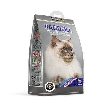 Наполнитель для кошачьего туалета Ragdoll средний 5 кг (синий) бентонитовый К311404 фото