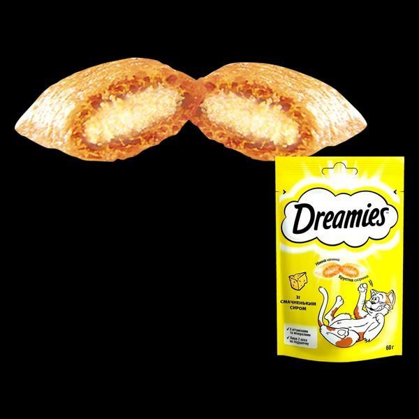 Лакомство для кошек Dreamies со вкусненьким сыром, 60 г 208104 фото