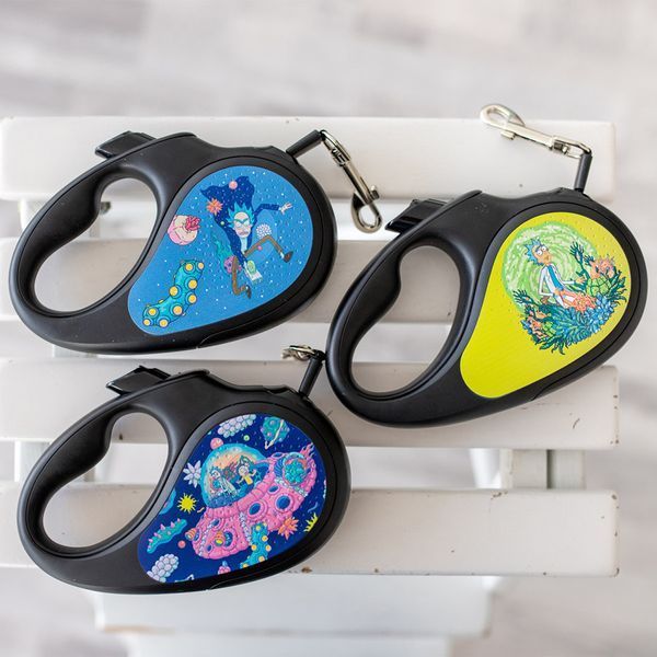 Поводок-рулетка для собак WAUDOG R-leash, рисунок "Рик и Морти 3", светоотражающая лента, S, до 15 кг, 5 м 8124-0282-01 фото