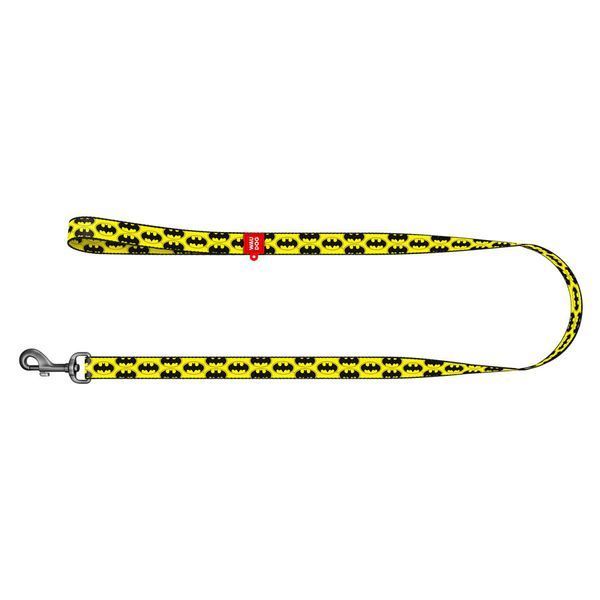 Поводок для собак нейлоновый WAUDOG Nylon, рисунок "Бэтмен Лого", Ш 25 мм, Дл 122 см 0125-2001 фото