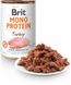 Влажный корм для собак Брит Brit Mono Protein с индейкой 400 г 100838/100060/9780 фото 2