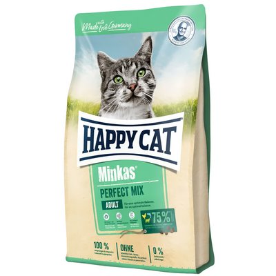 Happy Cat Minkas Perfect Mix корм для кошек (птица, ягненок, рыба), 10 кг В70416 фото