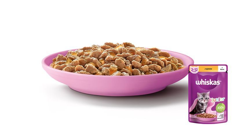 Whiskas (Вискас) Junior консерва для котят с курицей в желе 85 г 443950 фото