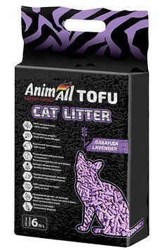 Наполнитель AnimAll Tofu (Тофу) соевый для кошек с ароматом лаванды 2.6 кг (6 л) 67003 фото