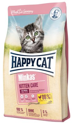 Сухий корм Happy Cat Minkas Kitten Care для кошенят з 4 тижнів до 6 місяців з птицею, 10 кг В70406 фото