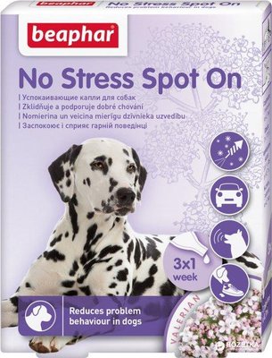 Антистрес краплі Beaphar No Stress Spot On dog для собак, 3 піпетки BAR13912 фото