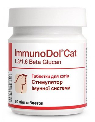 Дієтична добавка для кішок ІмуноДол (ImmunoDol Cat) 60 таблеток Дольфос (DOLFOS) 188-60 фото
