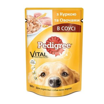 Консерви Pedigree (з куркою і овочами в соусі) 100 гр / 100 гр 017322 фото