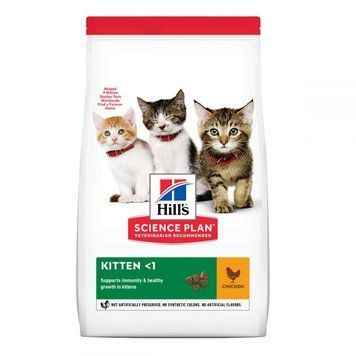 Сухой корм Хиллс Hill's SP Kitten для котят до 1 года с курицей 1.5 кг 607648 фото