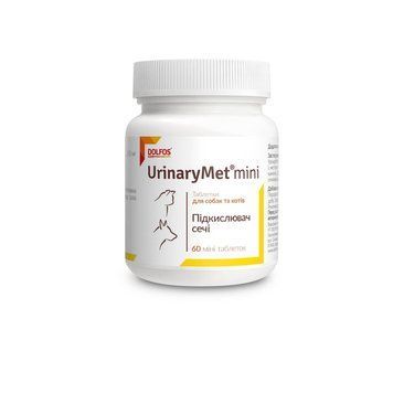 Додатковий корм для собак і котів УрінаріМет міні (UrinaryMet mini) 60 таблеток Дольфос (DOLFOS) В1704-60 фото