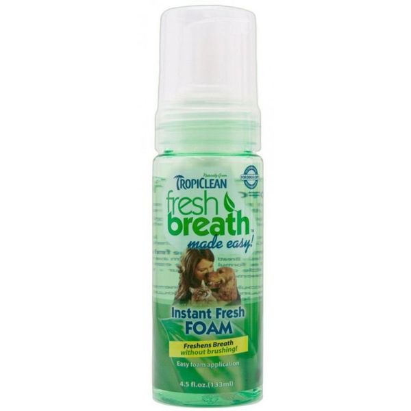 Пінка Tropiclean Instant mint foam (Чисте дихання м'ята) для кішок і собак, 128 мл 001022 фото