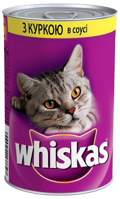 Whiskas 400 гр з куркою шматочки в соусі / 400 гр 020889 фото