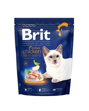 Сухой корм Брит Brit Premium by Nature Cat Indoor Chicken с куриным мясом для кошек, 300 г 171845 фото